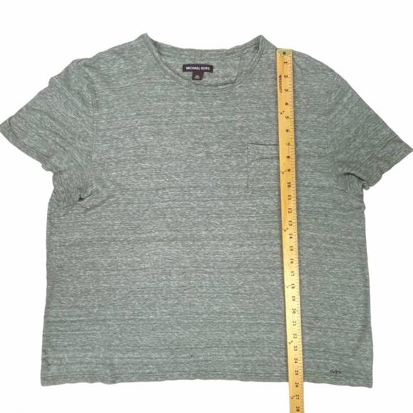 Michael Kors Casual MK Logo Tee Shirt  Gray White XXL - Picture 8 of 12